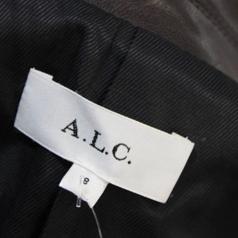 A.L.C. alc amelia vegan leather jacket blazer button closure faux vegan leather - Picture 6 of 9